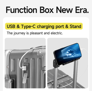 Valises Élégantes Spacieuses à Coque Rigide avec Cadre en PC et Aluminium, Résistantes aux Rayures, <span class=keywords><strong>Bagage</strong></span> <span class=keywords><strong>Cabine</strong></span> Walktrip Format Usine - Product Image 4