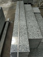 Prix compétitif, marches en granit poli G602, marches en granit gris avec antidérapant