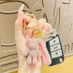 Porte-clés Ours Créatif de Luxe Fait Main avec Strass, Style Punk, pour Femme, Sac, Voiture, Pendentif, Cadeau - Product Image 3