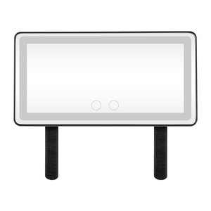 Miroir de maquillage carré Jiayao Furniture Car LED Vanity Mirror en ABS noir, blanc, rose avec trois niveaux de luminosité pour pare-soleil - Product Image 3