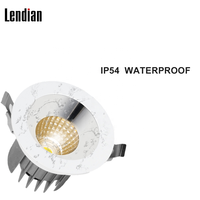 Spot lumineux led encastrable antireflet, 3 couleurs, étanche, intensité variable, 9w, 15w, 20w, 30w