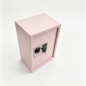 Coffres-forts numériques verticaux roses mignons à suspendre au mur pour cacher l'argent et les bijoux à la maison, dans les hôtels, antivol, coffre-fort d'urgence pour clés - Product Image 4