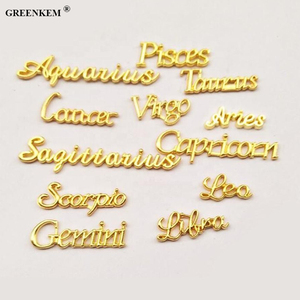 จี้สร้อยคอคริสตัลรูปกลุ่มดาว<span class=keywords><strong>สี</strong></span>ทองพร้อมตัวอักษรสวยงาม3D 12ชิ้น/เซ็ตสำหรับตกแต่ง<span class=keywords><strong>เล็บ</strong></span> - Product Image 6