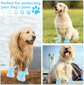 Sandalias para Mascotas de Materiales de Goma de Alta Calidad, Suela Antideslizante Resistente, Botas para Perros Ajustables e Impermeables - Product Image 2