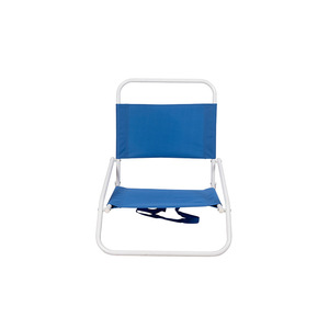 Silla de playa plegable para exteriores, asiento bajo portátil de 60x51x56cm con reposabrazos y respaldo para acampar y pescar - Product Image 3