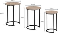 Ensemble de table d'appoint pour canapé, salon ou table de nuit, meuble de maison, table basse nordique