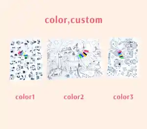 Hot Sale 2023 BPA Free Customized Children 100%Food Grade Silicone Drawing Mat For Kids