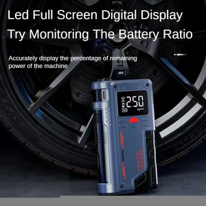 Démarreur de batterie avec pompe à air, utilisé pour les véhicules, 150 psi, gonfleur de pneus numérique sans fil multifonctionnel portable - Product Image 4