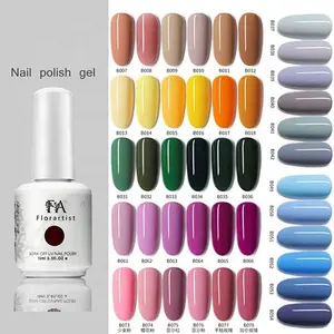 Manucure Nail Art peinture fournitures étiquette privée Esmalte En Em Hema Free Uv Gel Soak Off 15ml Gel Polish UV Nail Gel Polish