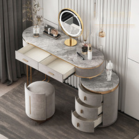Table de toilette multifonctionnelle en bois massif avec rangement, pour chambre à coucher et petit appartement, vente en gros fabricant, OEM, ODM, logo personnalisé
