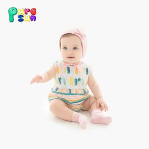 Puresun Lieblicher 100% Bio-Baumwolle Neugeborenen-Strampler-Set Kinder Mädchen Bubble-Pyjamas Baby-Strampler - Product Image 3