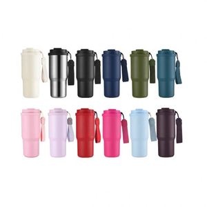 High Quality 25Oz Double Walled 750Ml Stainless Steel Insulated Stan Shape Vacuum Tumbler Coffee <b>Mug</b> Cups With <b>Tea</b> <b>Infuser</b> Rope - Product Image 2