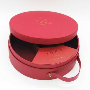 Caja de Regalo Redonda con Tapa para Empacar Dulces, Chocolate, Pasteles, Galletas y Otros Alimentos - Product Image 2