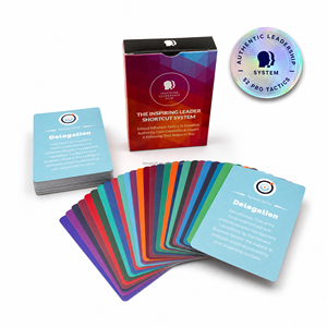 Jeu de cartes de leadership personnalisé professionnel en carton 350 g/m² avec système de raccourcis inspirant pour les leaders et 52 tactiques, service OEM - Product Image 1
