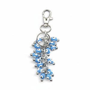 Nom du produit Raisin Style 11x3 CM Plastic Evil Eyes Keychain Crystal Key Chains - Product Image 2