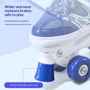 Patins à roulettes <span class=keywords><strong>quad</strong></span> pour enfants Ruidongle, unisexes, professionnels, de haute qualité, en matériau PU, semelle extérieure ferme, mouvement de roulement équilibré - Product Image 4