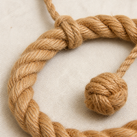 Anneau mural en jute tressé à la main, boule de corde à suspendre, 6 tailles de 10 cm à 35 cm, fibre naturelle, anneau rustique