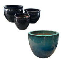 Grands kits de propagation en céramique émaillée, pots vietnamiens, plantes, poterie de style moderne, haute qualité, pour la maison, les restaurants, les hôtels, toutes saisons