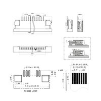 1.0mm pas 4-40 broches ZIF supérieur supérieur SMT FPC FFC connecteur plat Flex PCB Interface