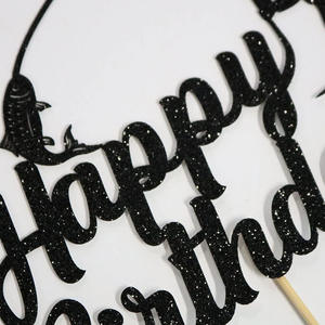 Anniversaire de <span class=keywords><strong>pêcheur</strong></span> joyeux réutilisable Cupcake Cake Toppers thème de pêche fête d'anniversaire décoration autocollant - Product Image 5