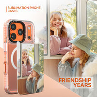 Coque de téléphone par sublimation, coque magnétique personnalisée avec plaque arrière interchangeable, impression UV par sublimation, OEM ODM pour Samsung 24