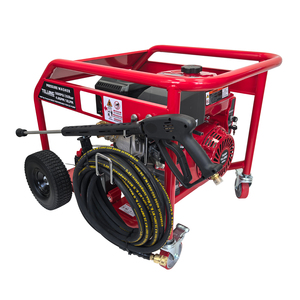 Hidrolavadora de Gasolina de Ultra Alta Presión 350 bar 5000PSI 16HP con Ruedas Silenciosas, Manguera de 15m y Bomba AR para Limpieza Antioxidante de Cubiertas de Puentes - Product Image 4