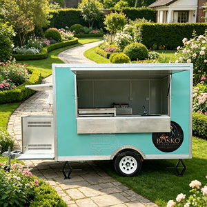 Custom Built Burger Stainless Steel BBQ Food Truck DOT <b>Grill</b> Trailer - Product Image 3