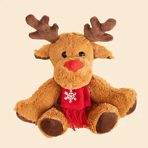 Cute Deer Santa Claus Snowman Children Stuffed Decoration Reindeer Doll Christmas Animal Plush Toy