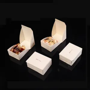 Sushi Box Bento Wooden Degradable Sushi Takeaway Box Mini 2 Capsules Disposable Creative Wood Sushi Bento Box