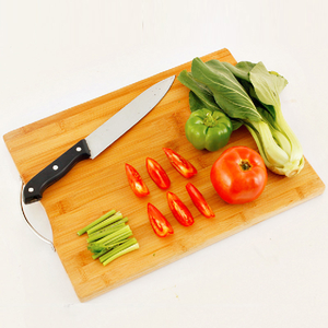 Vente en gros de planche à découper en charcuterie de bambou écologique gravée sur mesure poignée en acier inoxydable bloc à découper lavable au lave-vaisselle - Product Image 5