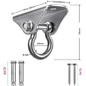 Placa Giratoria Hf 7090 de Acero Inoxidable, Rotable, para Hamacas y Sillas Colgantes, Uso en Exteriores - Product Image 5
