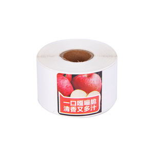 製品ラベル防水ラベルカスタムステッカーステッカーラベル印刷フルーツステッカー - Product Image 2