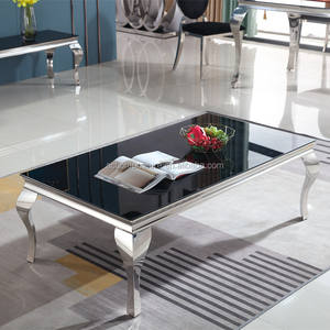 Semplicità Moderna Durevole In Acciaio Inox Mobili Per La Casa Tavolo Da Pranzo Con 6 Sedie Per La Vendita - Product Image 3