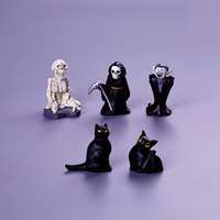 Résine décorative KI Zhuojing, micro-paysage, zombie d'Halloween, petite décoration pour bureau ou console centrale de voiture