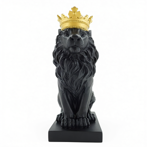 Etechan - Organizador de Escritorio con Clip Magnético de Papel con Diseño de Corona de León, 18.4 cm - Product Image 2