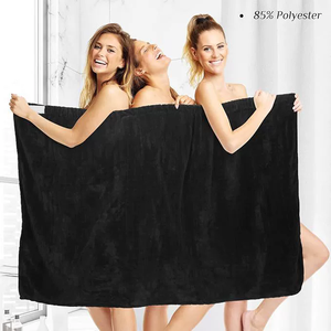 <span class=keywords><strong>Serviette</strong></span> de Bain Ultra-Fine en Fibre pour le Corps avec Fermeture Étanche - Serviettes de Bain Spa pour Hommes et Femmes - Product Image 1