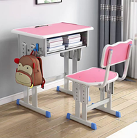 Vente chaude en Chine Mobilier Scolaire Étudiant Étude Apprentissage Table Bureau et Chaise Ensembles Bureau D'étude