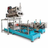 Machine extrudeuse d'aliments pour poissons flottants à double vis SLG95, ligne de production automatique 1-2TPH, équipement aquacole