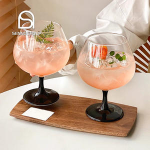 Verres noirs à brandy français gobelet à <span class=keywords><strong>vin</strong></span> <span class=keywords><strong>blanc</strong></span> court <span class=keywords><strong>vin</strong></span> rouge 700ml verre pour mariage - Product Image 1