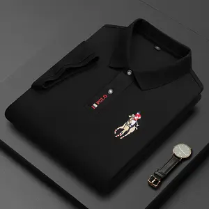 गोल्फ कपड़े कशीदाकारी मुद्रित कस्टम डिजाइन सादे सफेद काले गोल्फ कपास पॉलिएस्टर रिक्त पुरुषों पोलो टी शर्ट