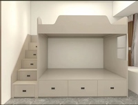 Lit moderne Yi Gui inclinable en chêne massif écologique, design modulaire, construction durable, rangement gain de place, multifonctionnel