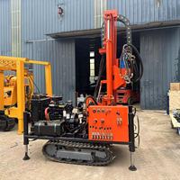 Machine de forage rotative hydraulique portable montée sur camion, alimentée au diesel, pour puits d'eau et forage aérien, profondeur maximale 100m-500m