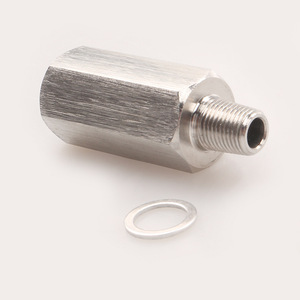 Black Works Racing Hydraulic Pressure Sensor Connector 50mm Stainless Steel Turbocharger <b>Adapter</b> For Automotive Use - Product Image 4