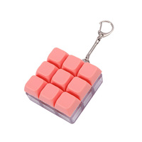Keyboard Fidget Toy Mechanical Keycap Stress Relief Clicker Everyday Carry Keychain Decompression Toys Stress Relief Keychain