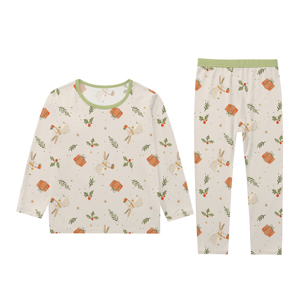 Ropa de Dormir Familiar OEM Personalizada de Bambú y Spandex, Conjunto de 3 Mamelucos para Bebés, Mamelucos Cálidos para Bebés - Product Image 3