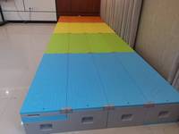 Chaire de chœur modulaire pliable portable - Scène de chœur multifonctionnelle avec capacité de charge de 2000 kg pour une utilisation en intérieur et en extérieur dans les écoles