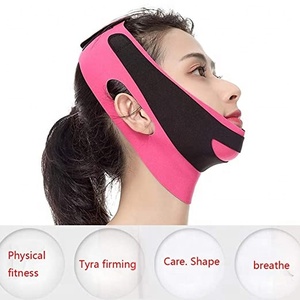 Bandeau amincissant pour le visage, élimine le <span class=keywords><strong>double</strong></span> <span class=keywords><strong>menton</strong></span>, crée une silhouette en V, lifting du <span class=keywords><strong>menton</strong></span> et des joues, <span class=keywords><strong>anti</strong></span>-rides, <span class=keywords><strong>masque</strong></span> 2-en-1 - Product Image 2