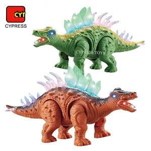Yeni stil simülasyon yürüyüş B/O dinozor oyuncaklar 2 türleri renk dinozor oyuncaklar