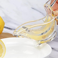 Gratis Monster Keukengereedschap Limoen Squeezer Acryl Crystal Manual Juicer Exprimidor De Limon Clear Bird Citroenpers