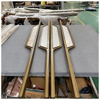 Nouvelle poignée de porte moderne minimaliste de luxe de style chinois avec incrustations de coquillages naturels pour salles de banquet, portes à double battant